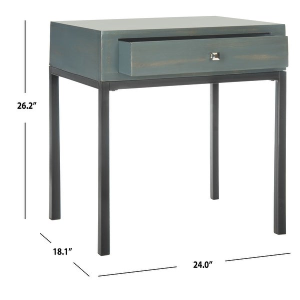 SAFAVIEH Adena Dark Teal End Table - 24