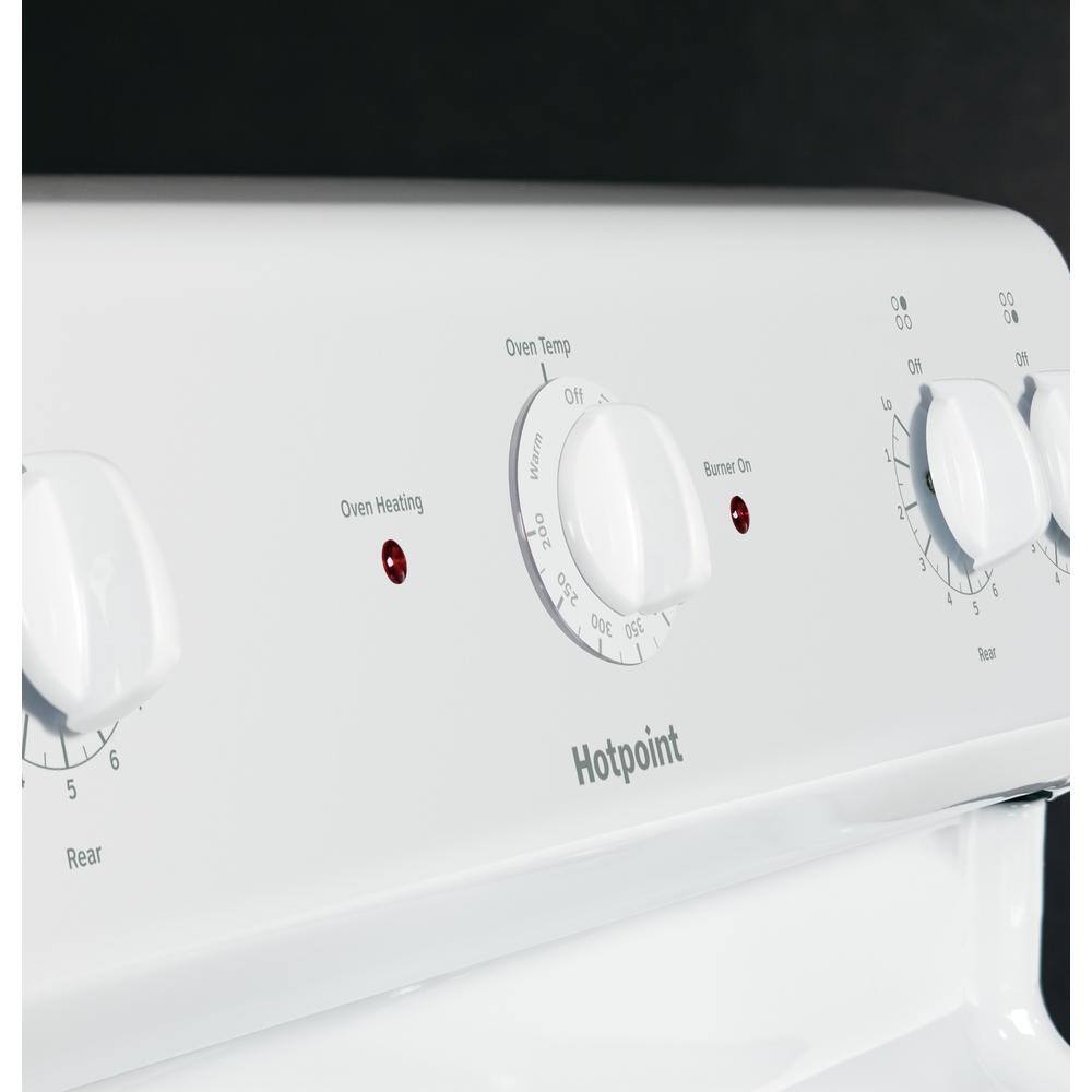 Hotpoint 30 in. 5.0 cu. ft. Electric Range in White RBS160DMWW