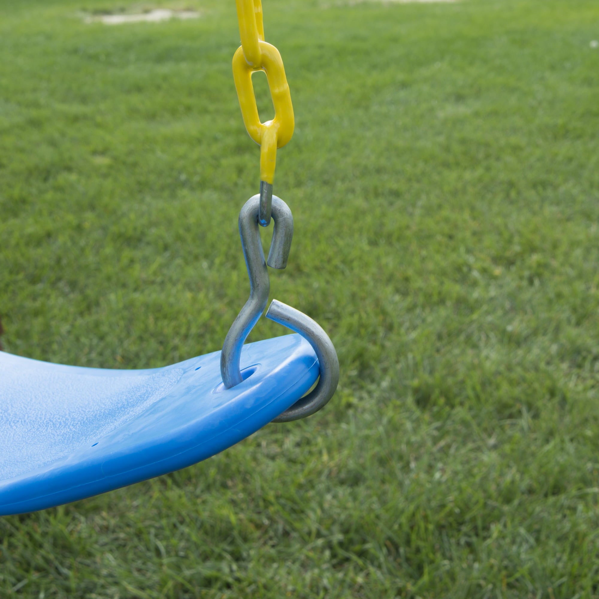 Swing-N-Slide Heavy Duty Swing Seat - Blue with Yellow Chains