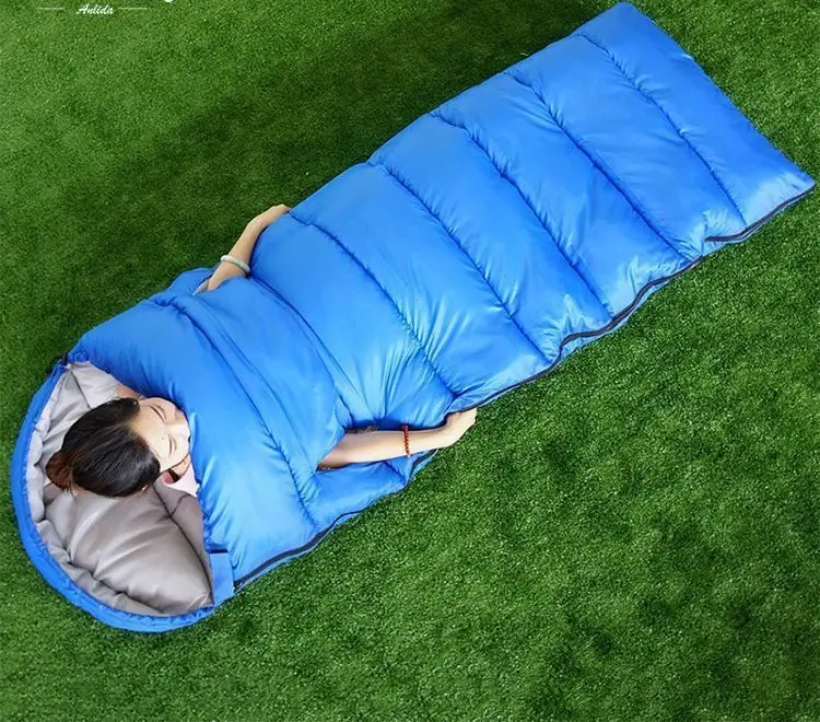 Thickened protection and warmth outdoor camping leisure nap stretchable functional sleeping bag machine washable shaped cotton