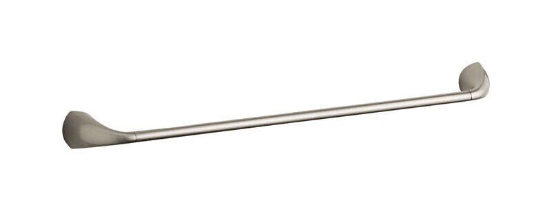 Kohler Mistos Brushed Nickel Silver Towel Bar 24 in. L Metal