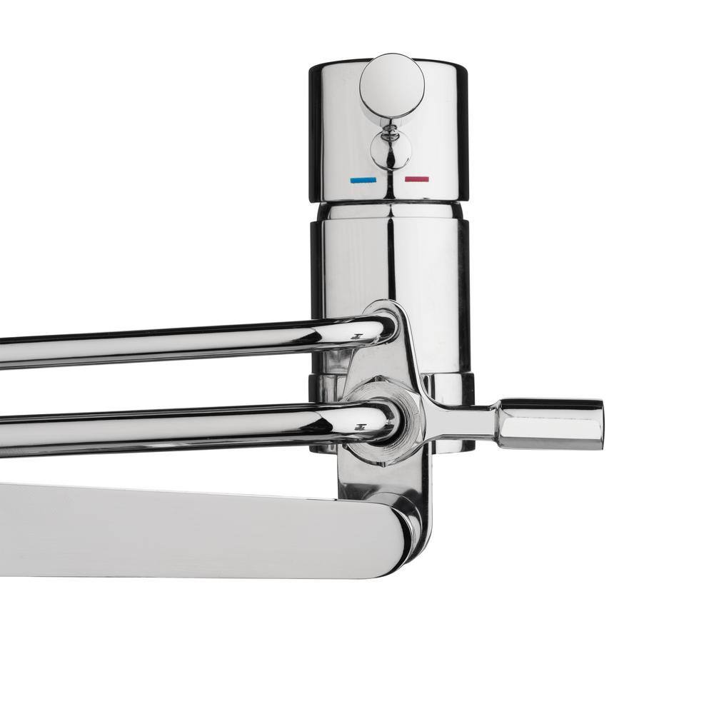 Brondell Side-Mounted All Metal Adjustable Spray Wand Dual Temperature Non- Electric Bidet Attachment in Chrome SMB-25