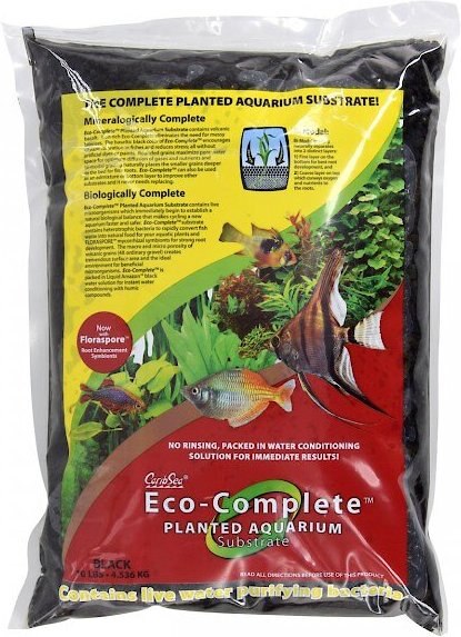 CaribSea Eco-Complete Planted Aquarium Substrate， 10-lb bag