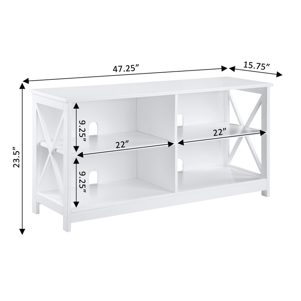 Convenience Concepts Oxford 55 inch TV Stand with Shelves