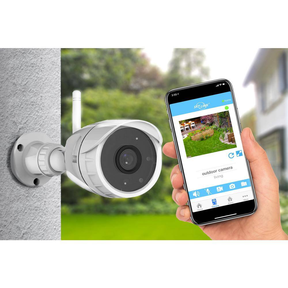 SkyLink Wireless Outdoor Video Security Camera with Smartphone Monitoring and Night Vision WC-520