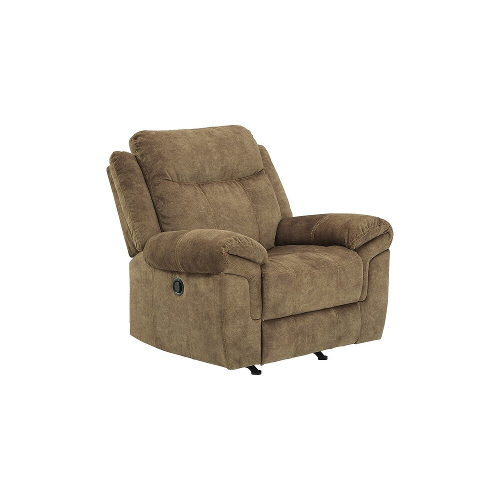 Huddle Up Contemporary Rocker Recliner  Nutmeg