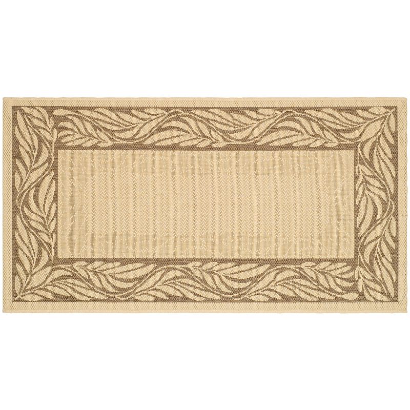 Safavieh Courtyard Delicate Leaves Indoor Outdoor Rug