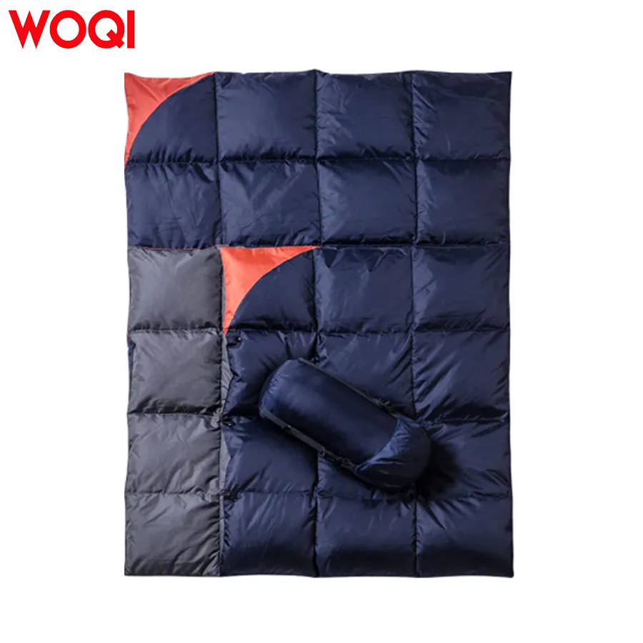 WOQI Down Camping Blanket  Backpacking Lightweight Packable Quilt Hiking sleeping blanket