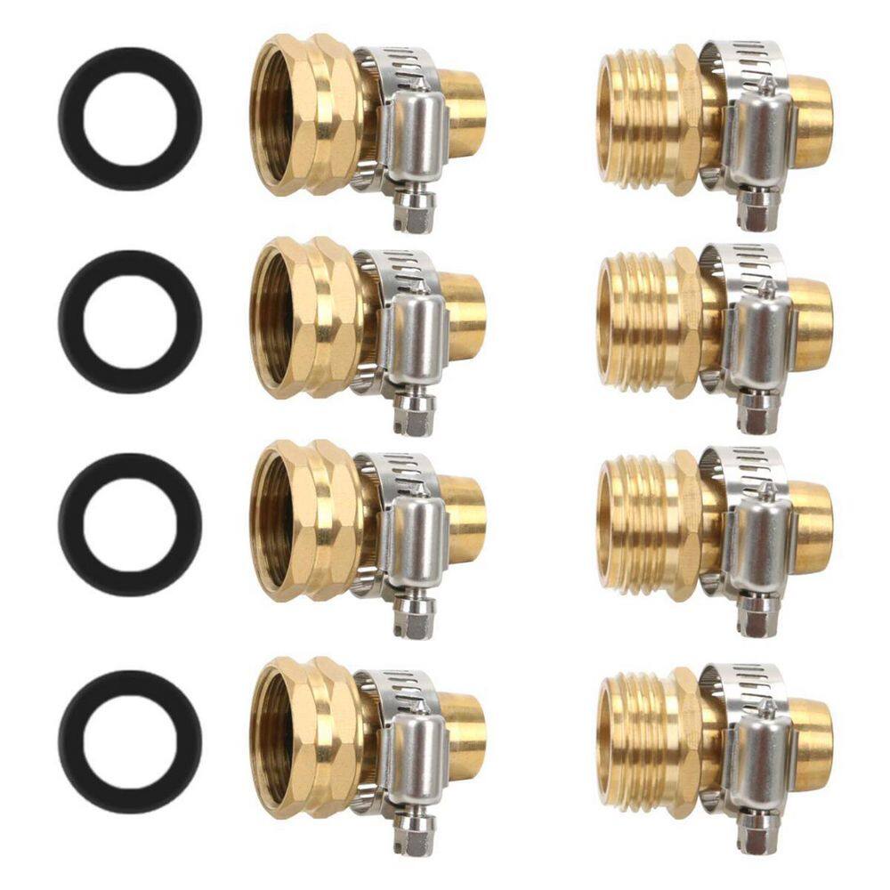 Dyiom Mender Female and Male Hose Connector for 58 in. and 34 in. Hose (4-Set) B0878CVJQX