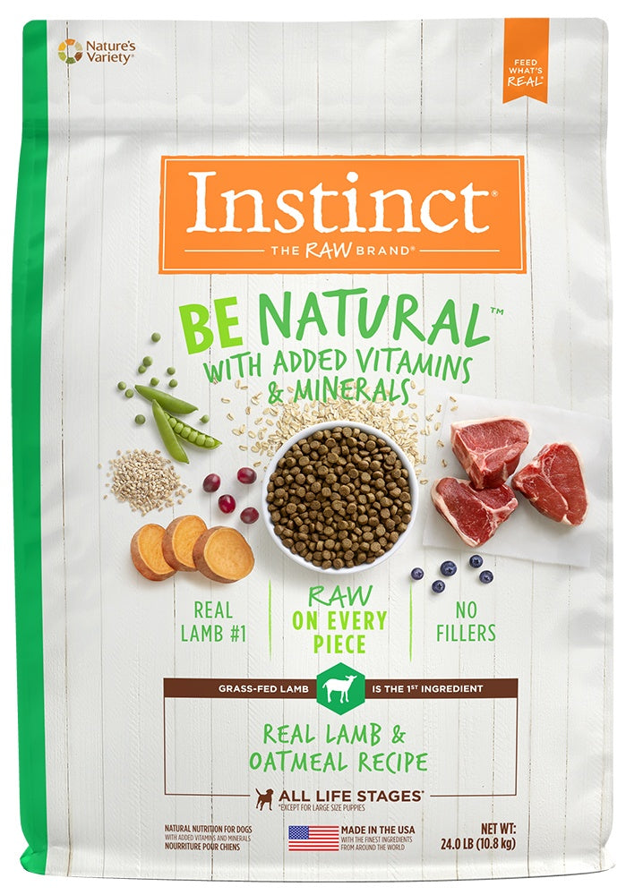 Instinct Be Natural Lamb  Oatmeal Recipe Dry Dog Food