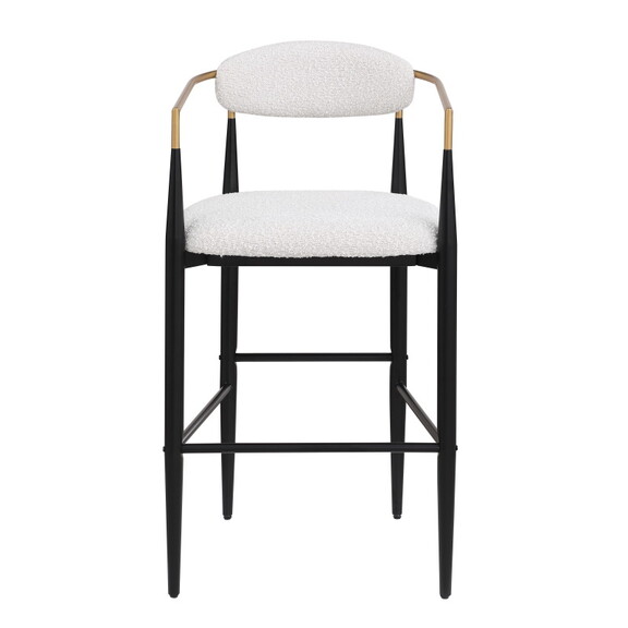 Boucle Fabric Armrest Barstool 30seat high(set of...