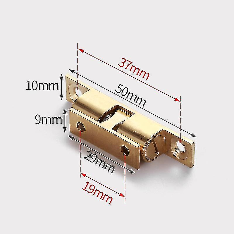 4pcs Double Roller Latch High Performance Cabinet Lock Cabinet Door Touch Beads Snap-on Cabinet Suction