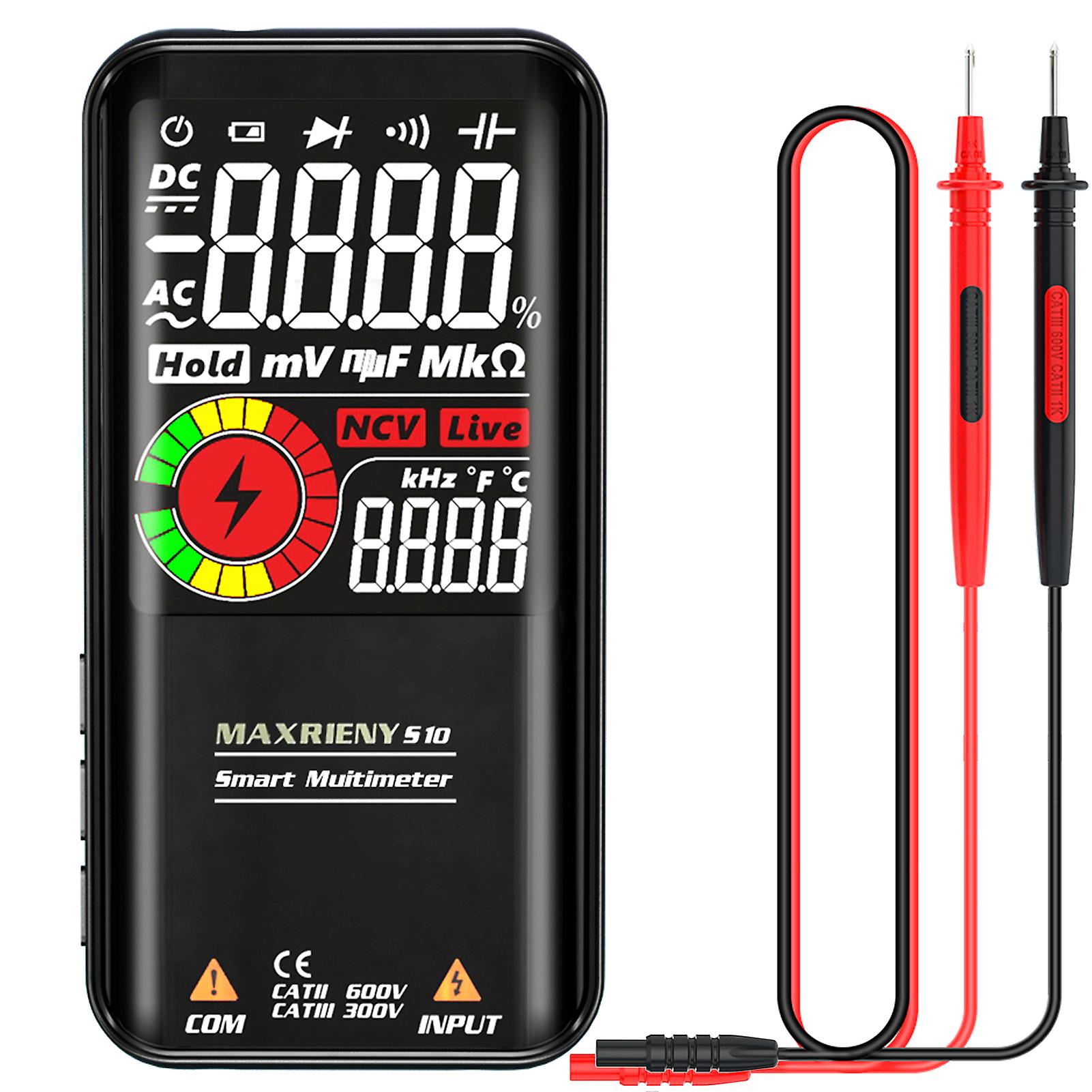 Digital Multimeter Auto Ranging Ac/dc Voltage Meter Resistance Capacitance Volt Ohm Tester Multitester