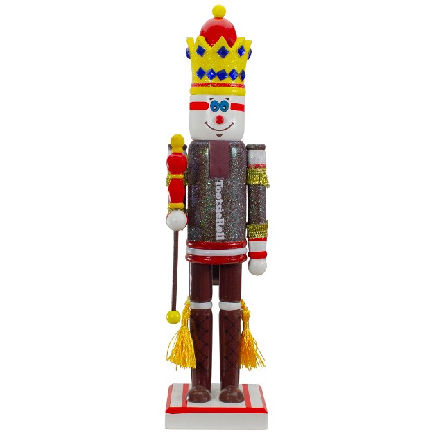 Tootsie Roll Wooden Christmas Nutcracker Figure With Scepter