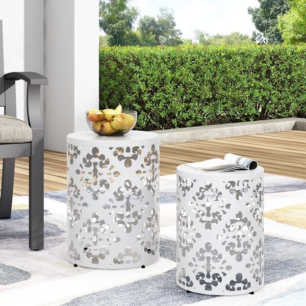 Metal S/2 end table