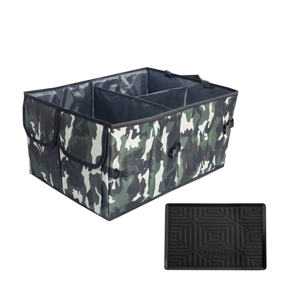 FH Group Polyester Expandable Camo Print Car Trunk Organizer DMFH1143CAMO