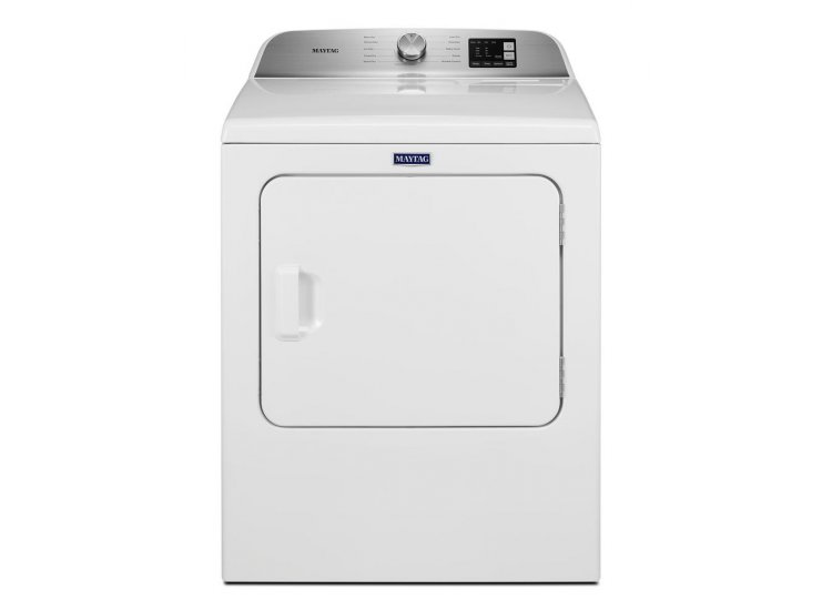 Maytag 7 Cu. Ft. White Front Load Gas Dryer With Moisture Sensing