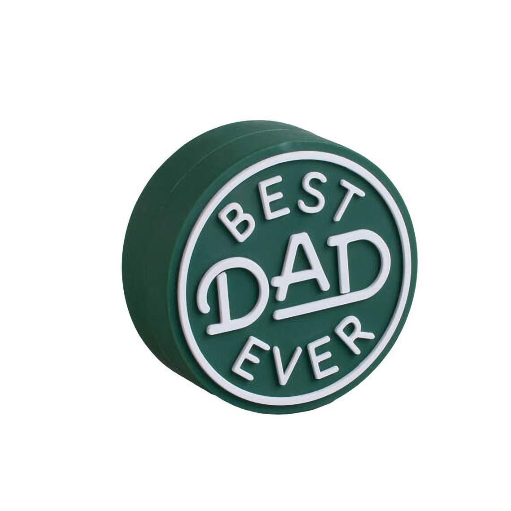 Hallmark  Charmers Best Dad Ever Green Silicone Charm