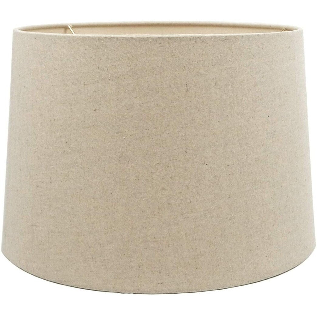 White Drum Lampshade - 14x16x10 Mestar Hardback Drum Lampshade (Spider) White 12x14x10