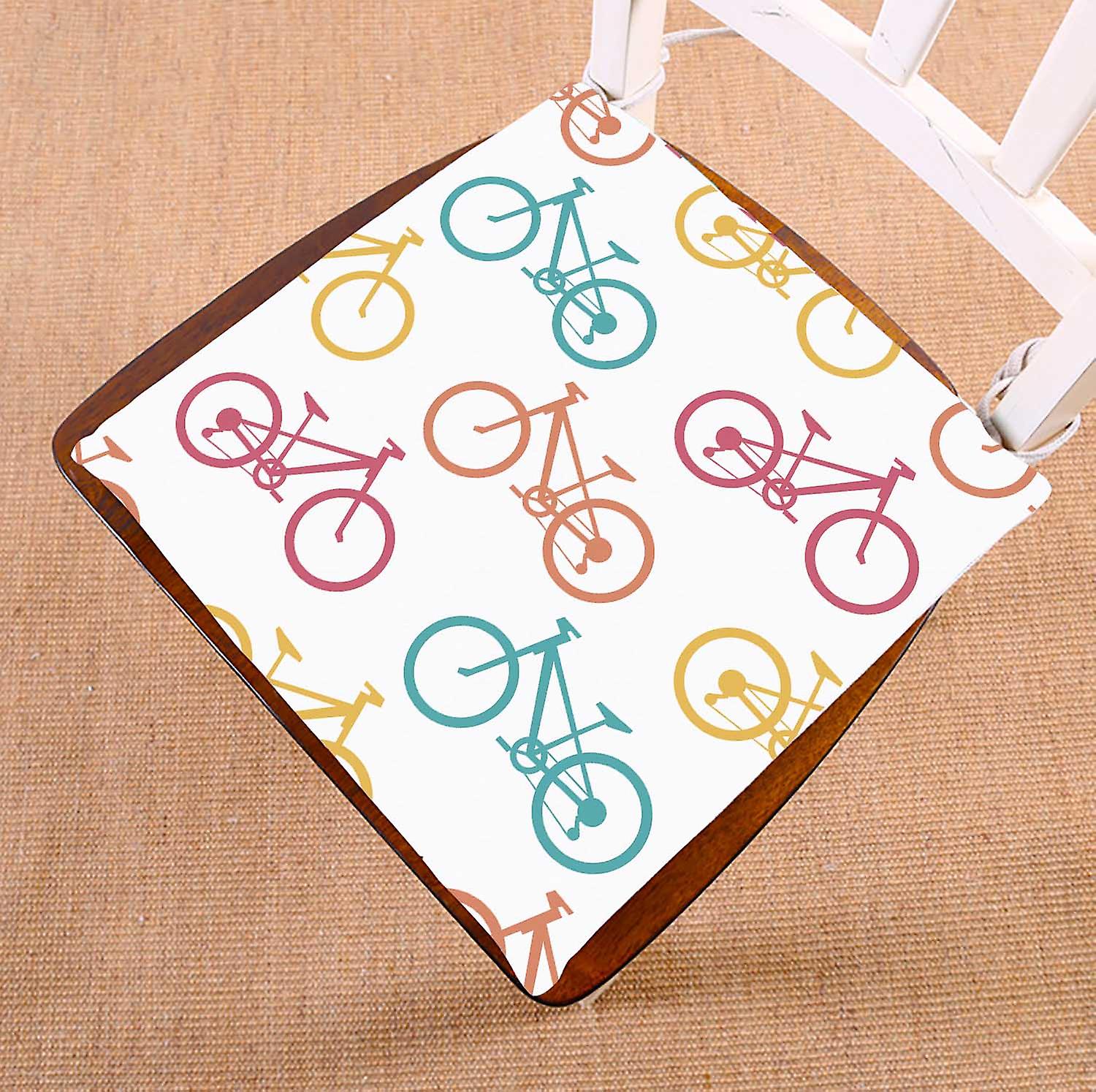 Retro Bike Chair Pads Chair Mat Seat Cushion Chair Cushion Floor Cushion 50x50 Cm