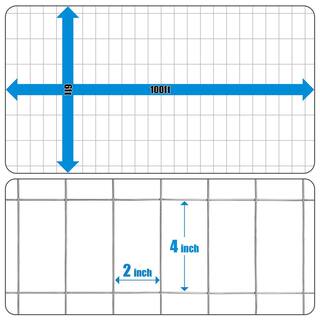 Fencer Wire 6 ft. x 100 ft. 12.5-Gauge Welded Wire Fence with Mesh 2 in. x 4 in. WB125-6X100M24