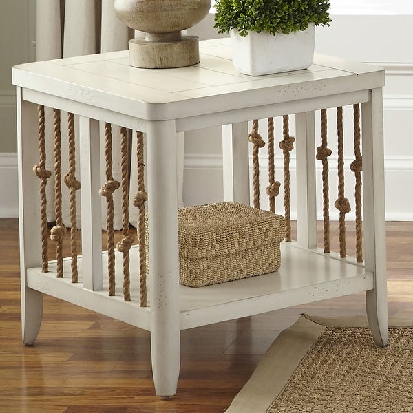 Dockside White End Table