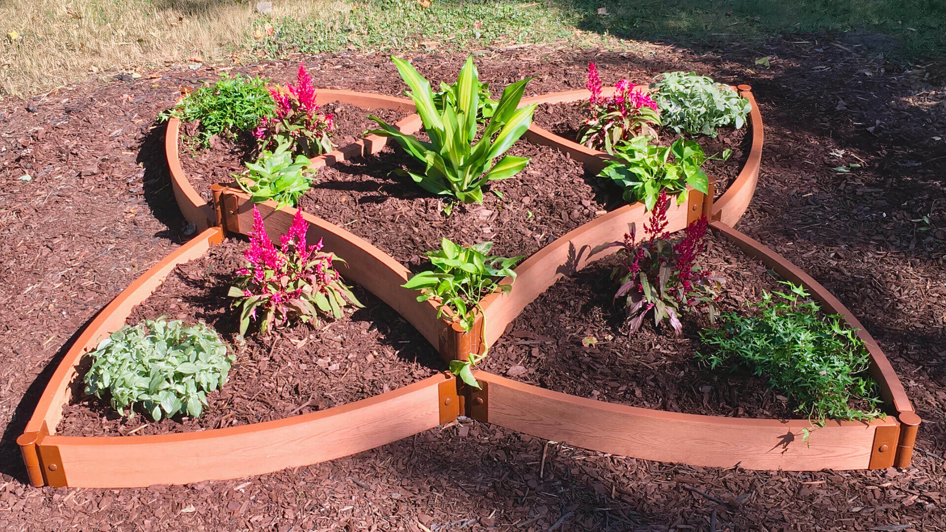 'Versailles Sunburst' 8' x 8' Terrace Garden Raised Bed