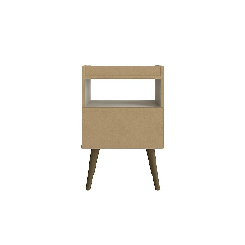 MANHATTAN COMFORT Bogart Mid-Century Modern Nightstand Table