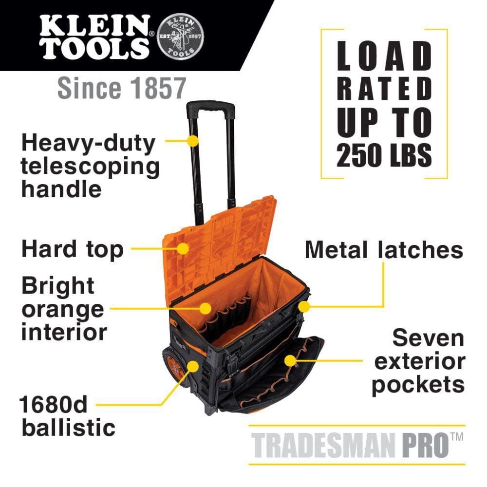 Klein Tools Tool Master Rolling Tool Bag 55473RTB from Klein Tools