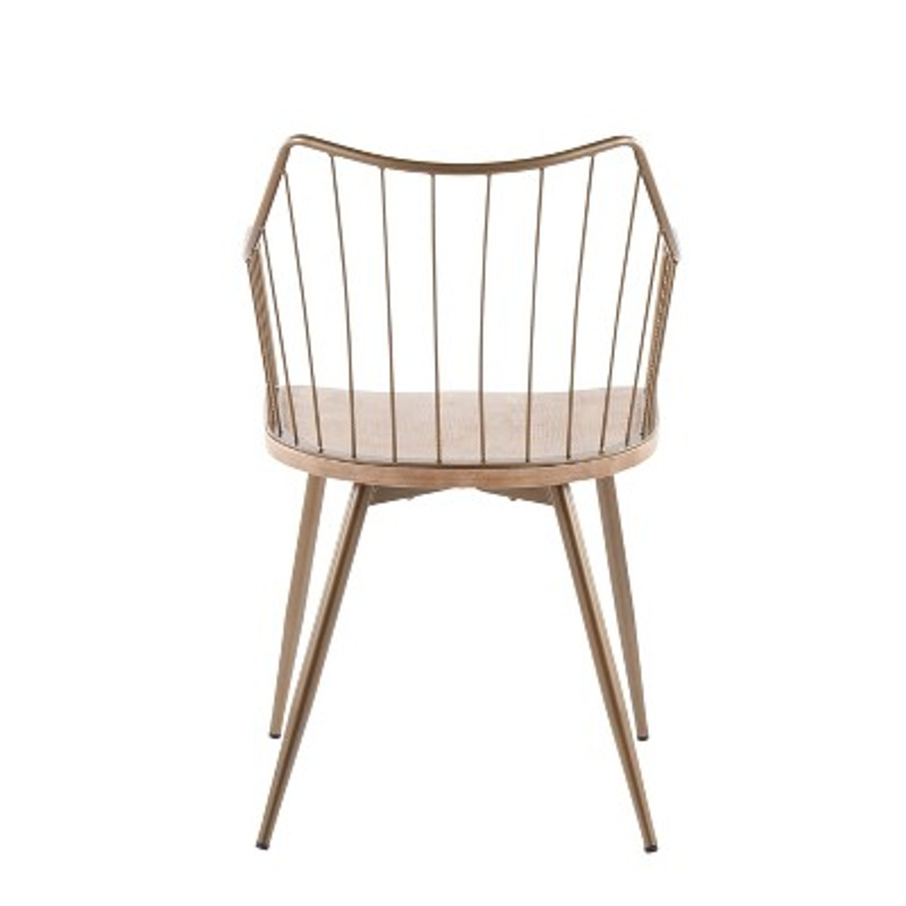 Winston Dining Chair Antiqued Copper/White Washed - LumiSource