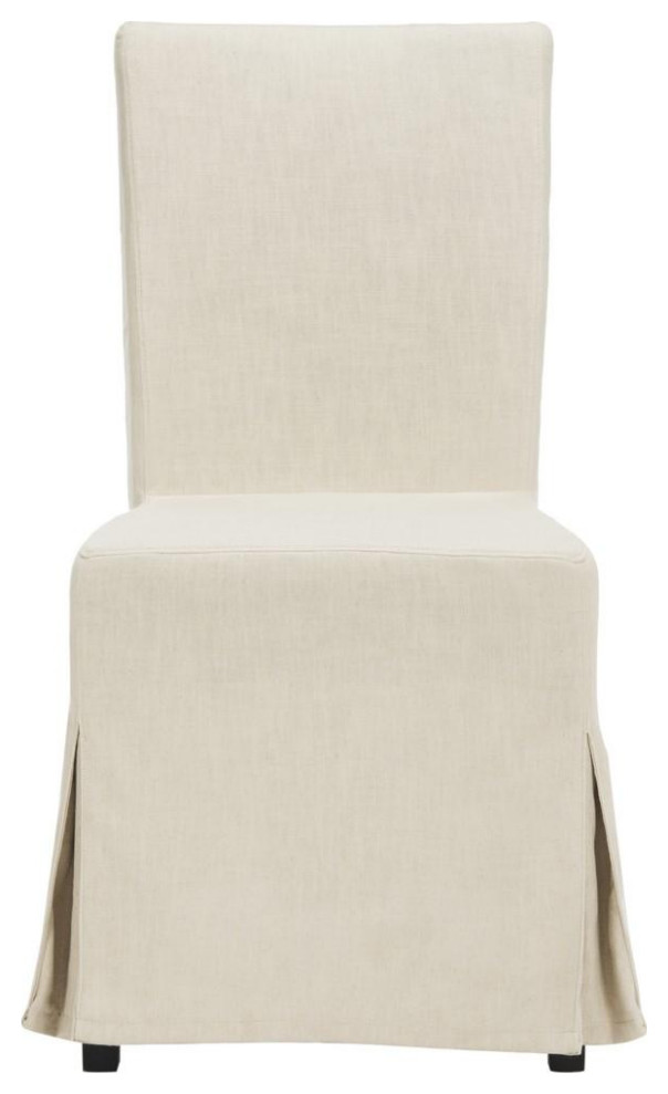 Carson 18  x27 x27h Slipcover  Set of 2 Beige   Modern   Dining Chairs   by Virgil Stanis Design  Houzz