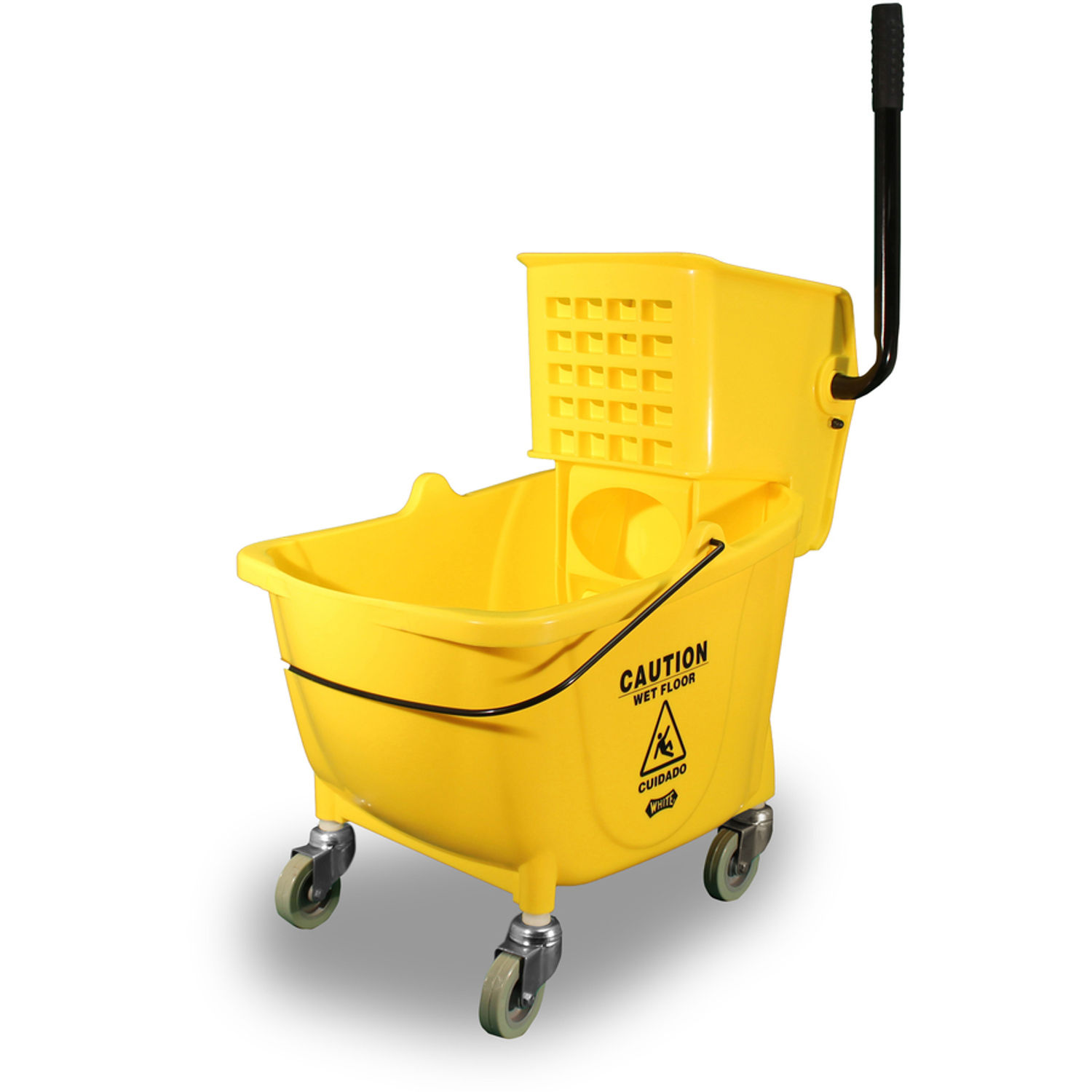 35 QT Side Press Mop Bucket Wringer Combo by Genuine Joe GJO02347