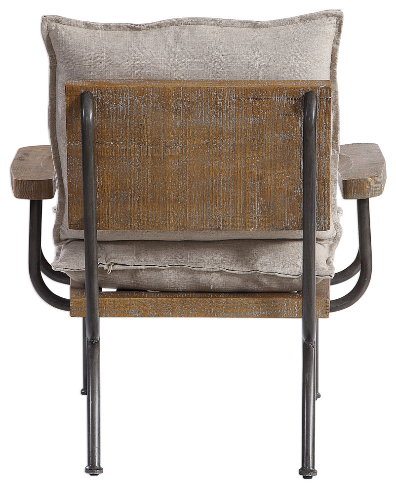 Declan Industrial Accent Chair   Industrial   Armchairs And Accent Chairs   by Ownax  Houzz