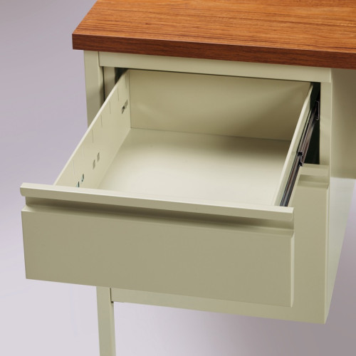 Lorell Fortress Series Left-Pedestal Desk (60917)