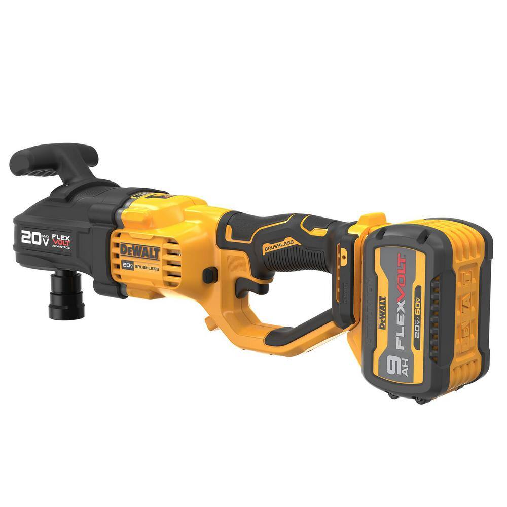 DW 20V Lithium-Ion Brushless Cordless 716 in. Compact Stud and Joist Drill Kit wFLEXVOLT Advantage and (1) 9.0Ah Battery DCD445X1