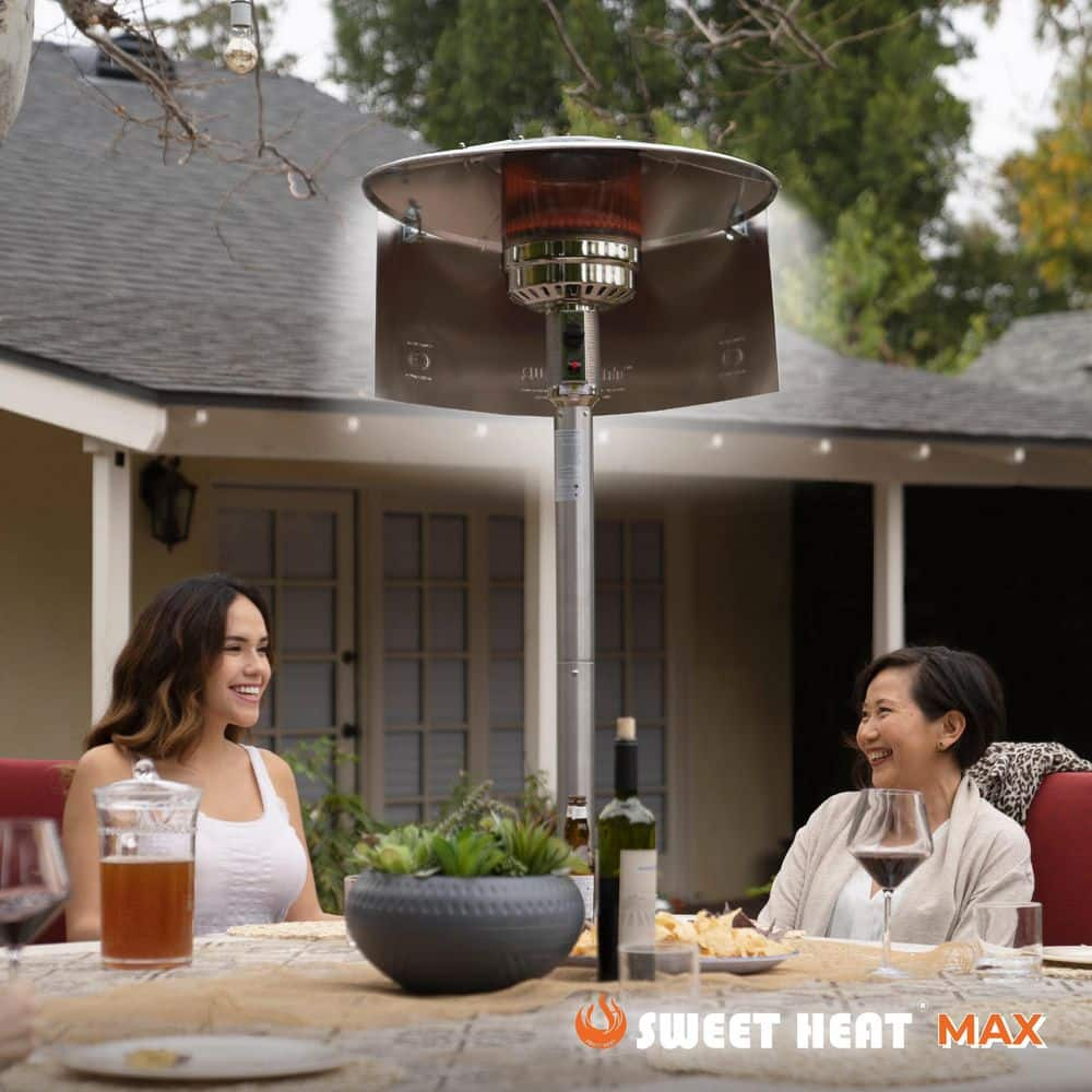 SWEET HEAT Pro - 35 in. x 15 in. Aluminum Patio Heat Reflector for Round Top Heaters with Pro Clamps - Universal Fit SHR15PRO-UsA