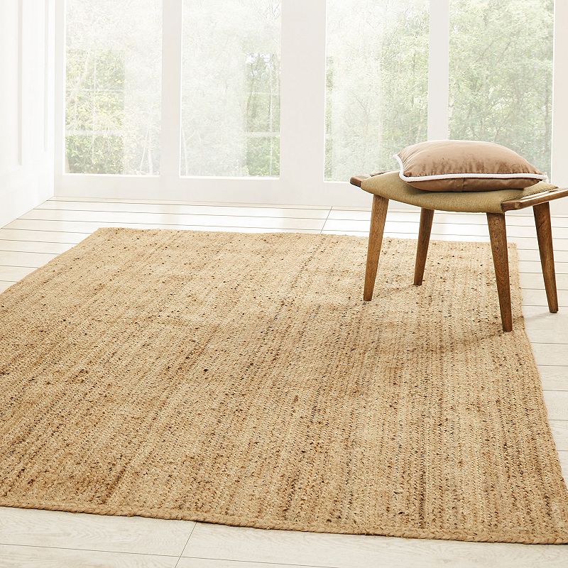 SUPERIOR Braided Jute Indoor Area Rug