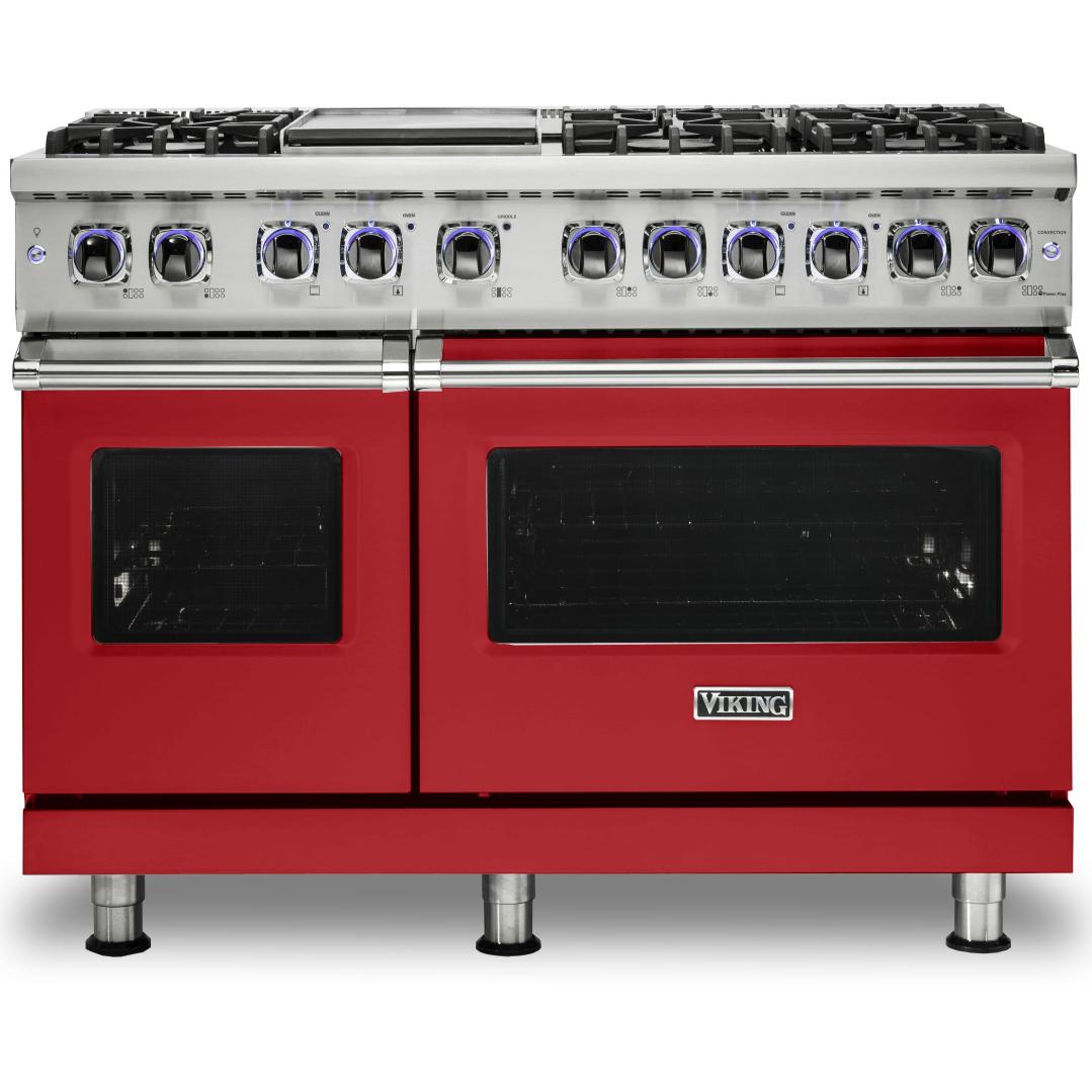 Viking 48-inch Freestanding Dual-Fuel Range with Elevation Burners CVDR7482-6GSM