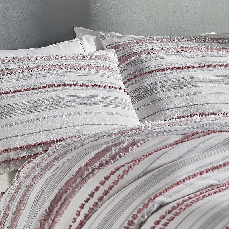 Better Trends Diana Stripe Comforter Set with Shams