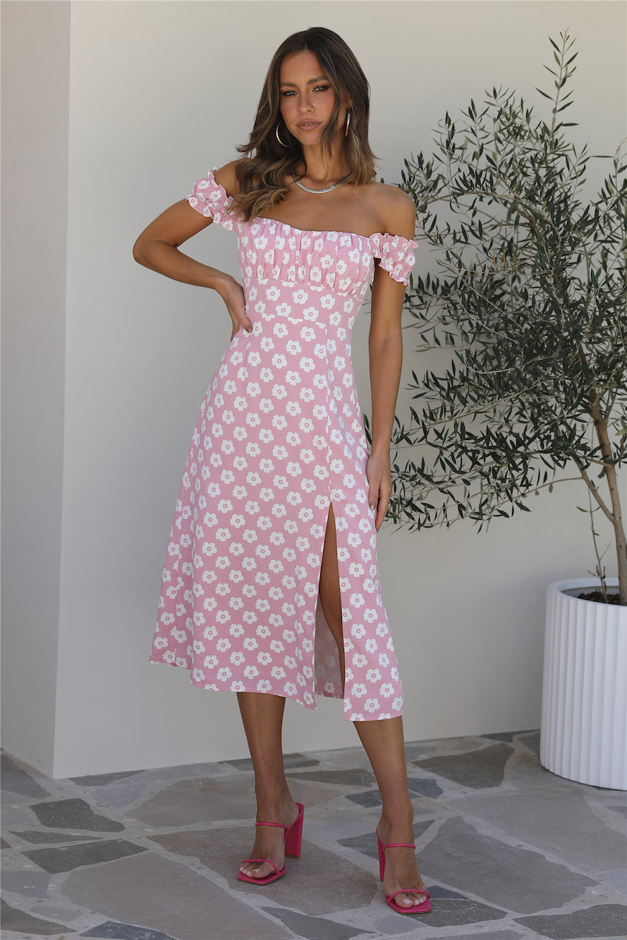 Embrace It All Midi Dress Pink