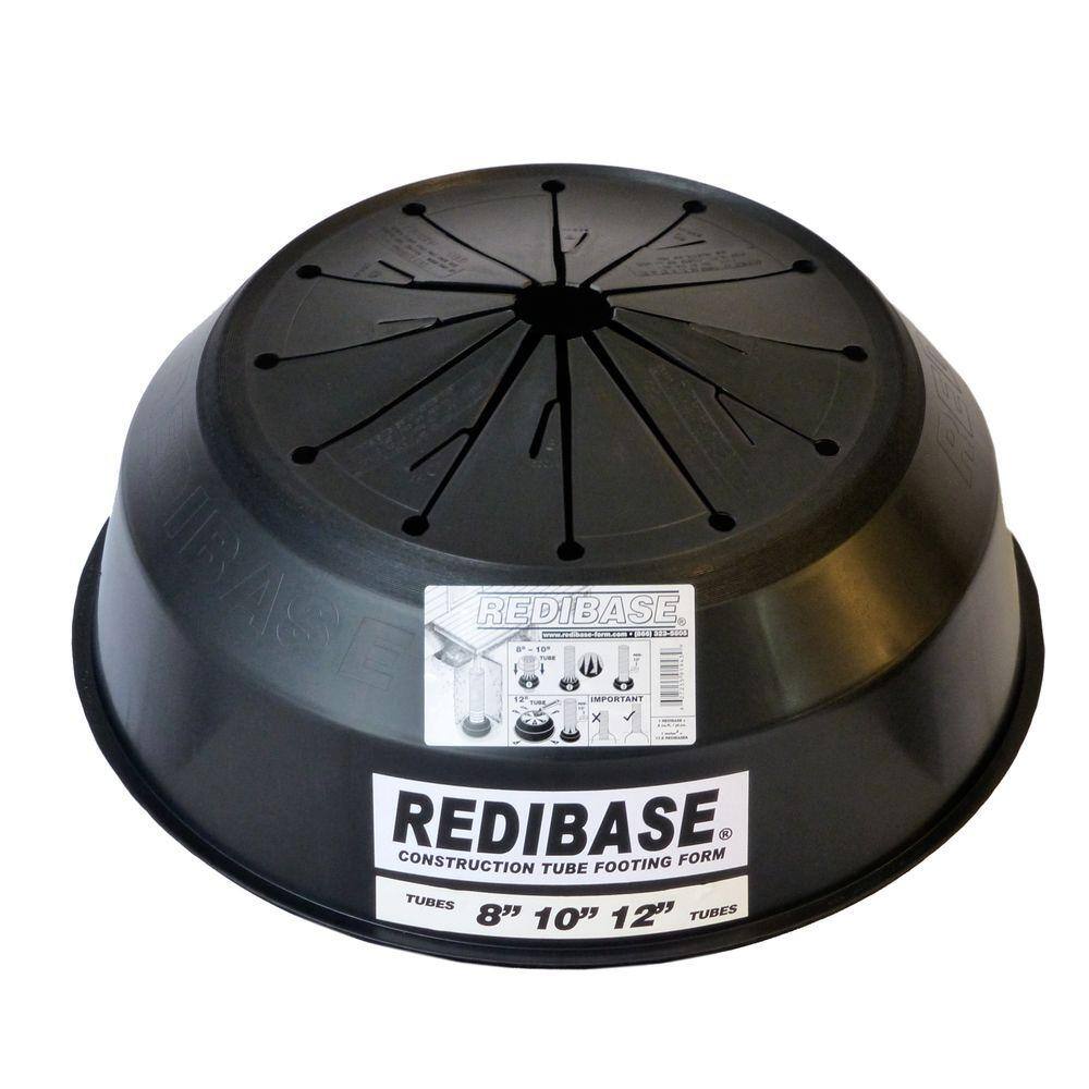 Redi Base 8 in. x 24 in. Disposable Plastic Footing for In-Ground Concrete Column RDB1