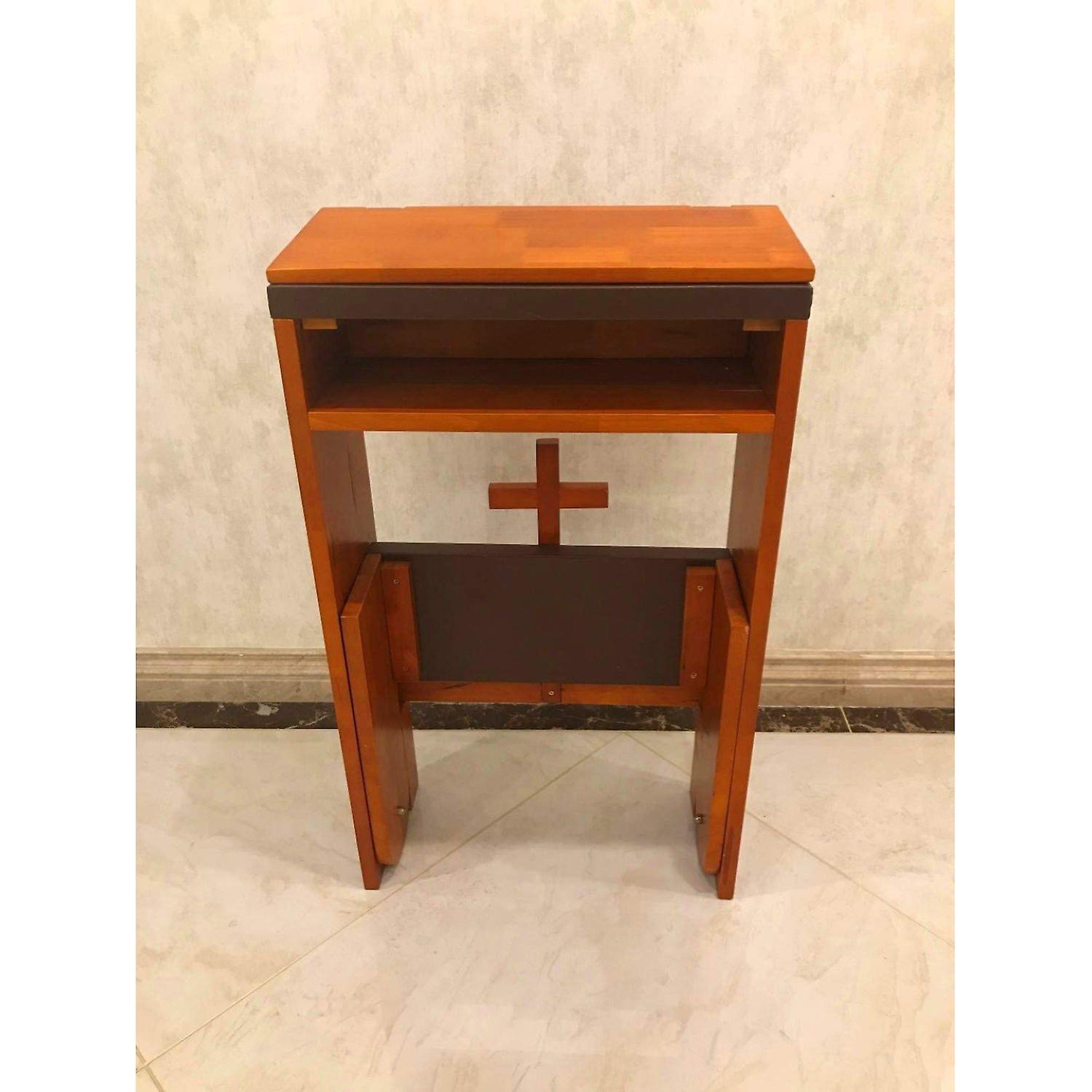 Prayer Bench Stool，prayer's Kneeler Pads Wooden Church Prayer Bench Stool Table Chair Padded Kneeler Shelf Folding， Prayer Bench For Kneeling At Home