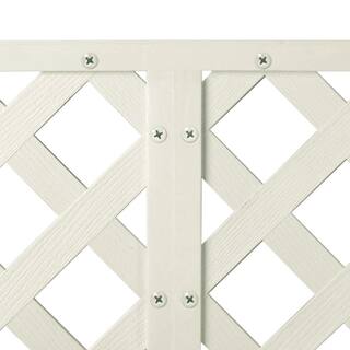 Veranda 4 ft. x 8 ft. Almond Garden Vinyl Lattice 148923