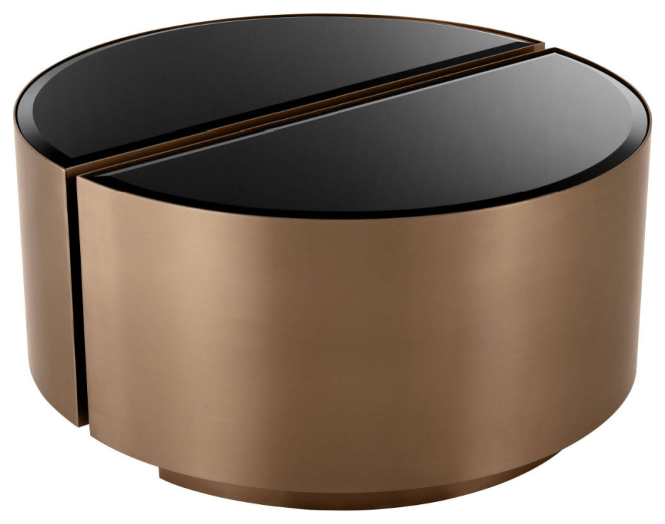 Round Copper Side Table Set (2)  Eichholtz Astra   Contemporary   Side Tables And End Tables   by Oroa   Distinctive Furniture  Houzz