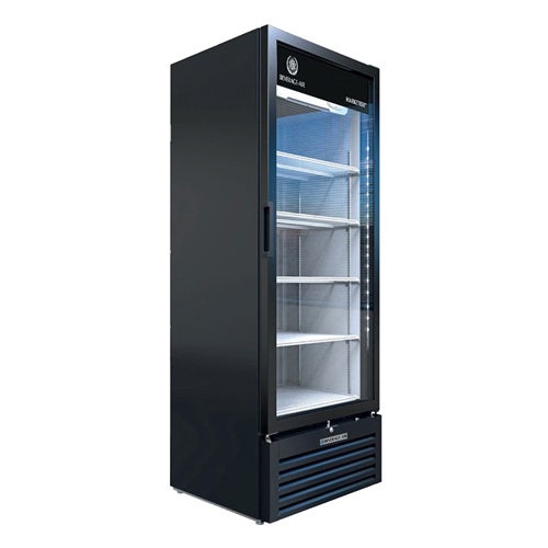 Beverage-Air MT23-1B Marketeer Reach-In Refrigerated Merchandiser， 19 Cu. Ft.， Black