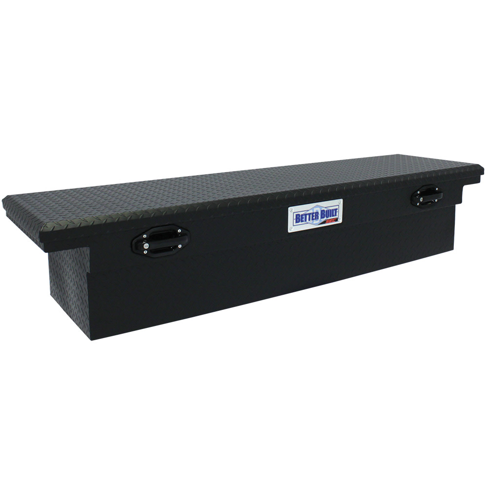 69 SEC Saddle Truck Tool Box， LOW PROFILE， MATTE BLACK