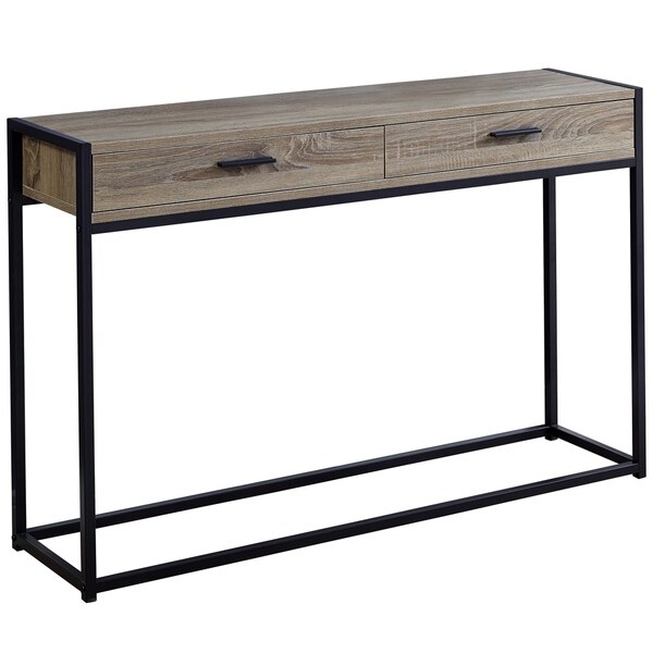 Accent Table， Console， Entryway， Narrow， Sofa， Storage Drawer， Living Room， Bedroom， Metal， Laminate， Contemporary