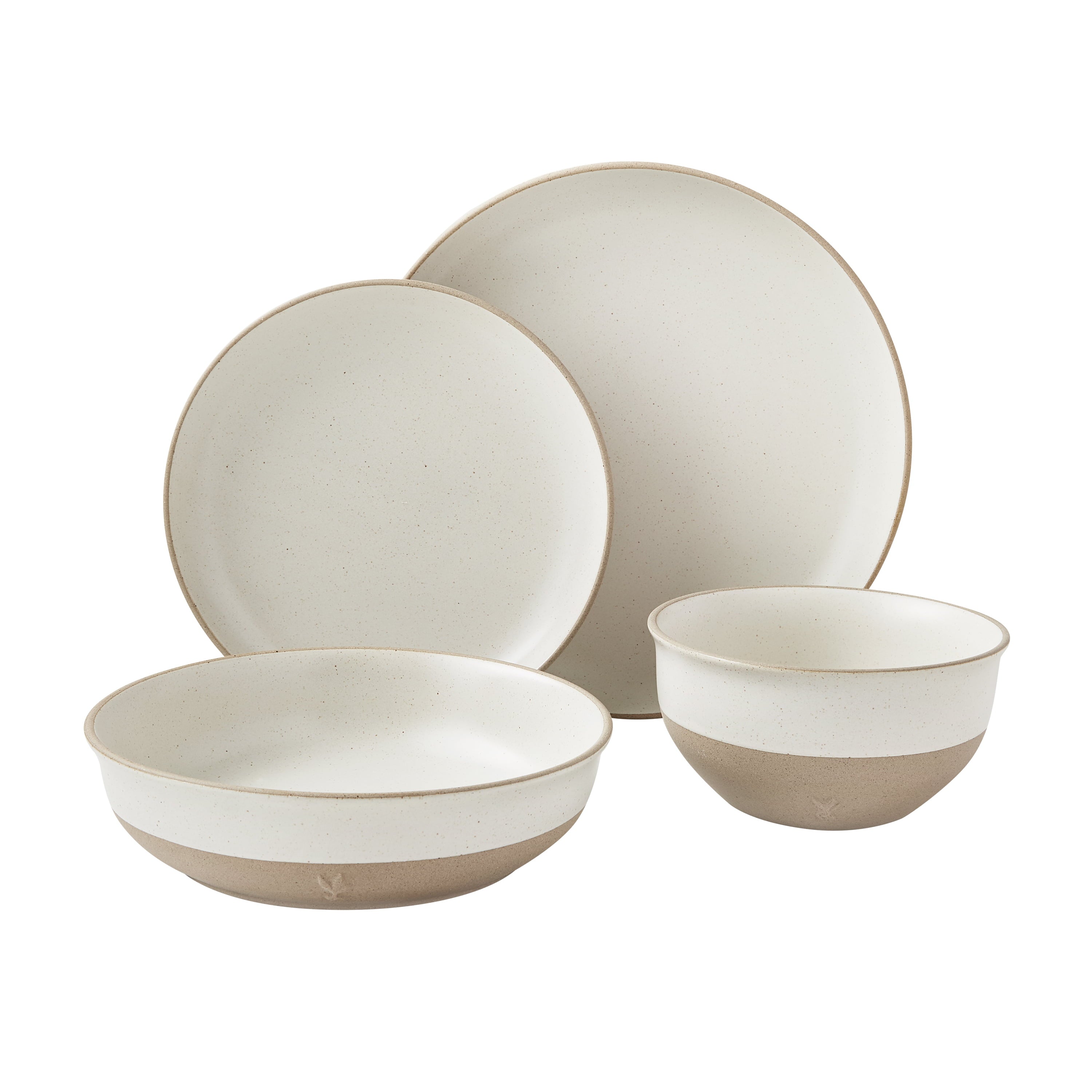 Better Homes and Gardens Cream 16-Piece Dinnerware Set by Dave and Jenny Marrs