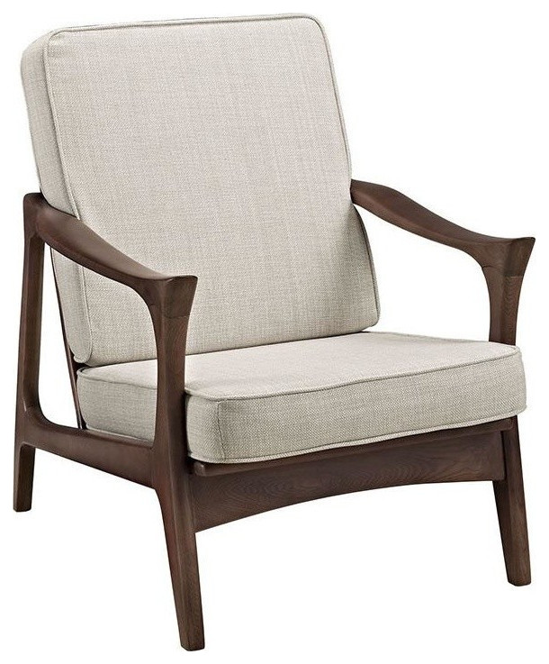 Paddle Upholstered Lounge Chair   Midcentury   Armchairs And Accent Chairs   by V.S.D Furniture  Houzz