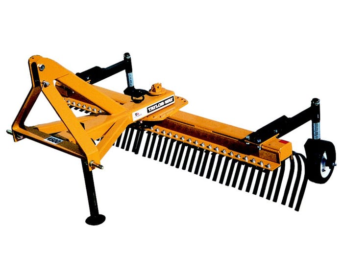 Taylor Pittsburgh Taylor Way 7 Foot 4500 Series Landscape Rake with Gauge Wheels  4500 LSR 84 GW